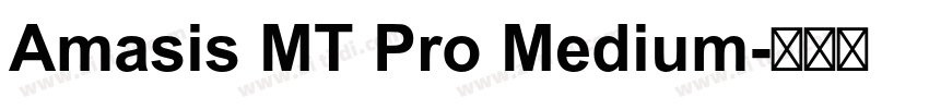 Amasis MT Pro Medium字体转换